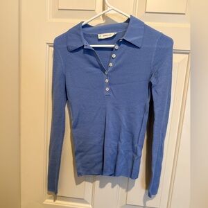 Everlane cashmere long sleeve polo